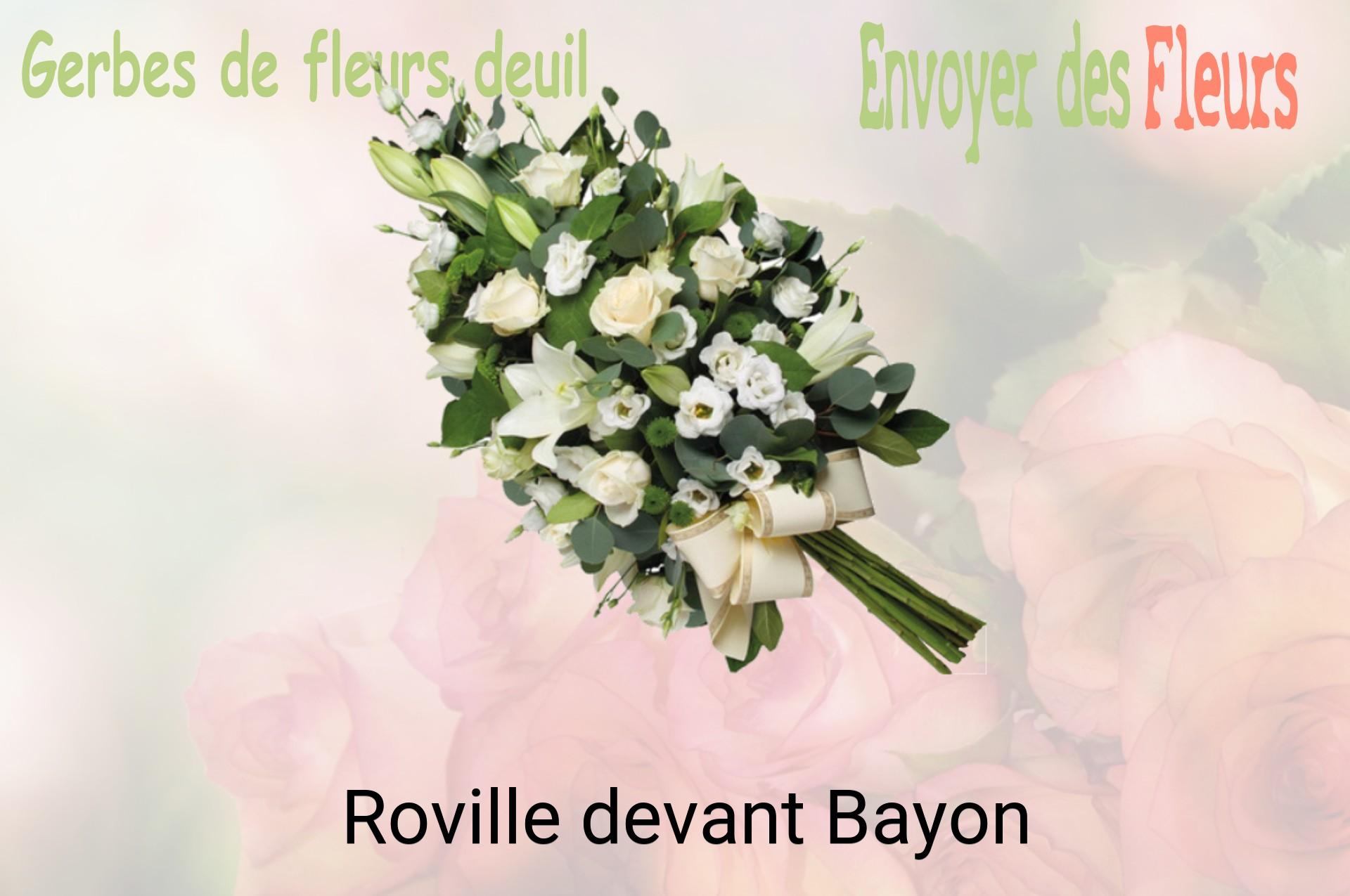Gerbe de fleurs de deuil livrée à Roville-devant-Bayon